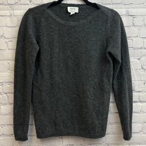 Anew Dark Gray 100% Cashmere Pullover Sweater Size Small Winter Cozy Basics